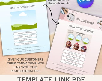 Canva Template Link PDF for Etsy Sellers (digital Download) - Etsy
