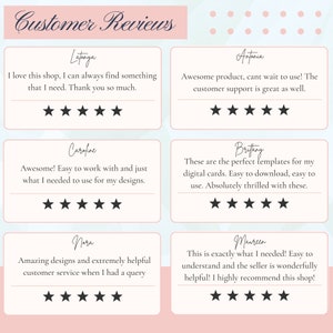 Canva Card Templates: Rounded Corners, Drag & Drop (Digital Download) image 4