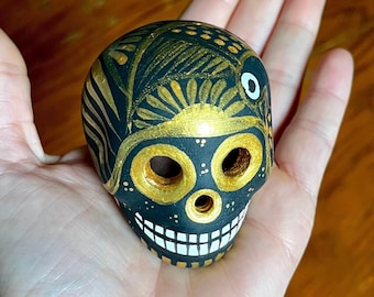 Hand-Painted Mini Day of the Dead Sugar Skull Decor