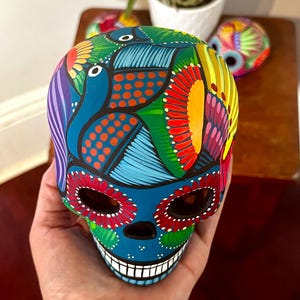 Med/Large Day of the Dead Skull [Choose Color] &#39;Sugar Skull&#39; Hand-painted Mexican Calavera de Dia de Muertos Mexican Skull Cinco de Mayo