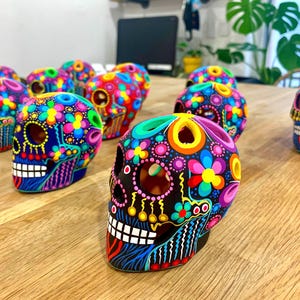 Cinco de Mayo Day of the Dead Sugar Skull Rainbow Calavera de Dia de Muertos Décoration Cinco de Mayo Décoration tête de mort