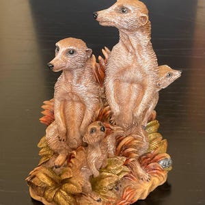 Meerkat family figurine