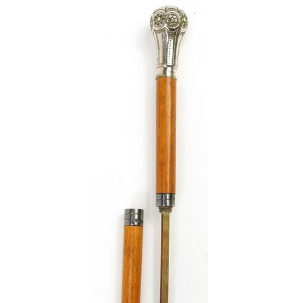 Antique gentleman’s walking stick.german hallmarks