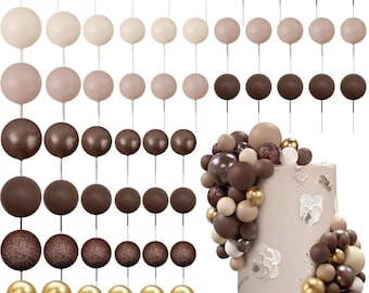 50 Decorazioni Sferiche In Schiuma Oro Per Torte, 6 Misure Da 1,2 A 4 Cm, Per Matrimoni E Compleanni, Cheerhom