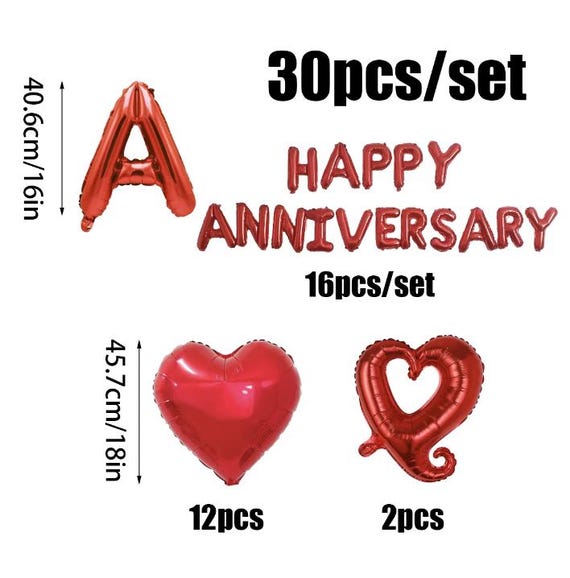 Palloncini Per Festeggiare Il Compleanno Di San Valentino Illustrazione - Foto 7