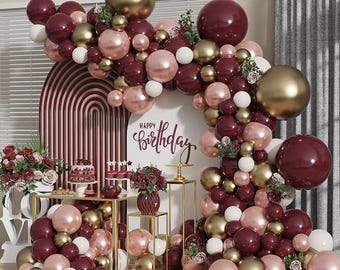 Or métallique - Ballons confettis en Latex, étoiles, métalliques