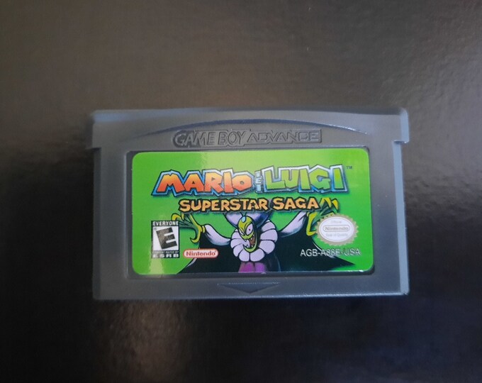 Mario & Luigi Superstar Saga Gameboy Advance GBA Etsy