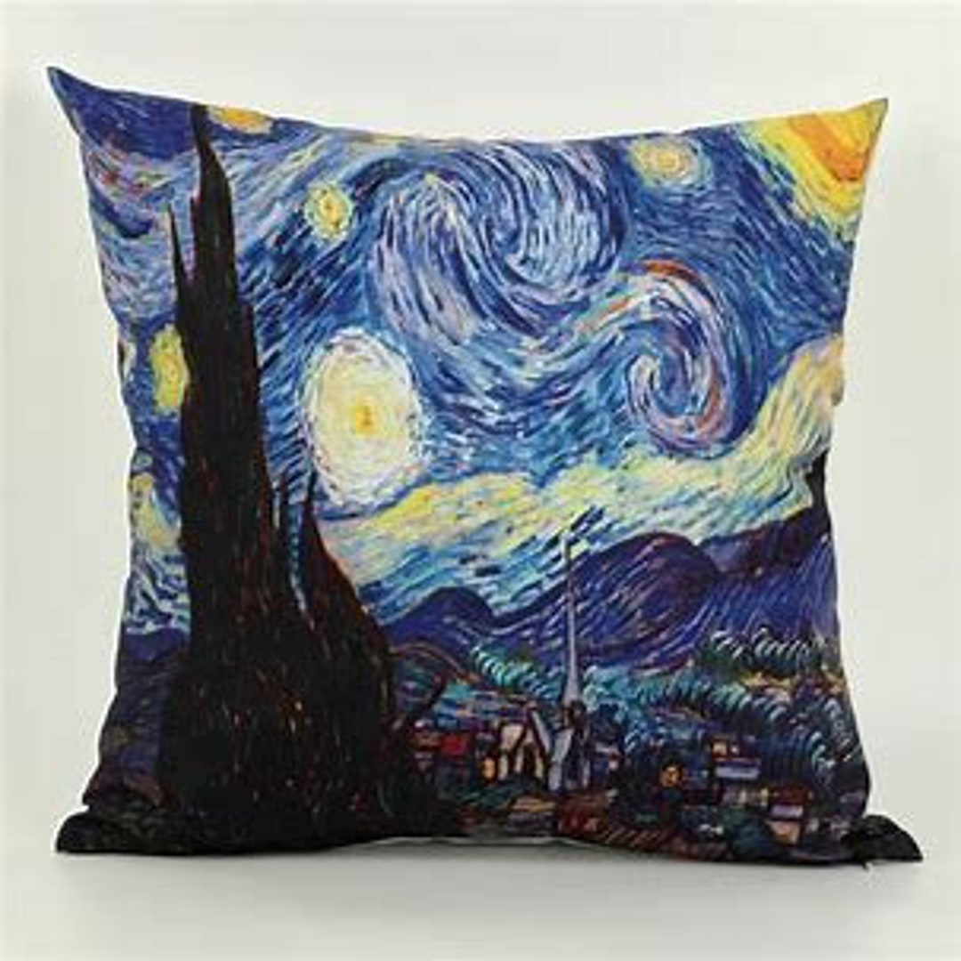 Van Gogh Pillows, Cushion Covers, Decorative Pillows. Art Gift for Mom