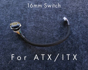 Custom 16mm PC Switch – Black Bezel