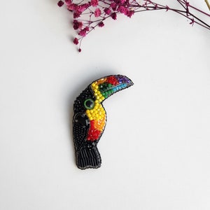 Handmade Toucan Brooch