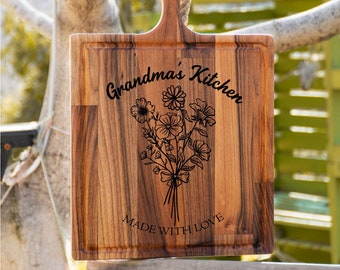 Regalo de la abuela, Regalo de Nana, Tabla de cortar personalizada, Tabla de cortar personalizada, Tabla de charcutería, Regalo de abuelo, Regalo para mamá, Decoración de cocina