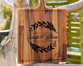 Custom Wedding Gift, Bridal Shower Gift, Personalized Cutting Board, Charcuterie Board, Custom Cutting Board, Realtor Closing Gift