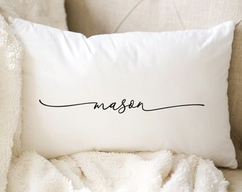 Personalized Pillow, Custom Name Pillow, Personalize Pillow, Custom Pillow Covers, Custom Lumbar Pillow, Custom Pillow, Name Pillow Case