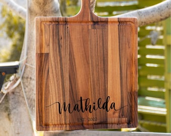 Custom Charcuterie Board, Personalized Cutting Board, Engraved Cutting Board, Anniversary Gift, Engagement Gift, Family Gift, Wedding Gift