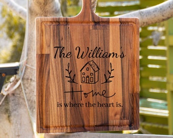 First Home Gift, New Home Gift, Custom Cutting Board, Charcuterie Board, Newlywed Gift, Realtor Closing Gift, Family Cutting Board