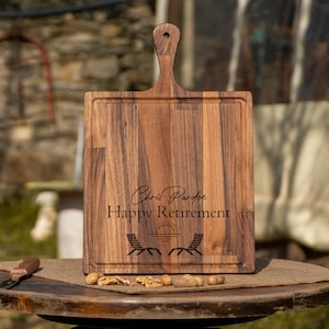 Retirement Gift For Women, Retirement Gift, Retired Gift, Corporate Gift, Employee Gift, Custom Cutting Board, Personalized Cutting Board