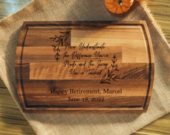 Retirement Cutting Board, Retirement Gift, Personalized Cutting Board, Retirement Gifts, Gift for Retirement, Retirement Gift Ideas, Teacher