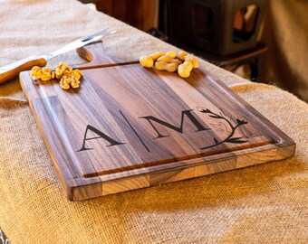 Custom Charcuterie Board, Personalized Cutting Board, Custom Cutting Board, Monogram Cutting Board, Initial Cutting Board, Engagement Gift