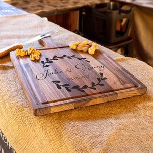 Personalized Cutting Board, Couple Cutting Board, Newlywed Gift, Custom Wedding Gift, Custom Cutting Board, Charcuterie Board, Engagement