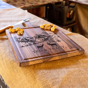 Personalized Cutting Board, Custom Cutting Board, Charcuterie Boards, Wedding Gift, Engagement Gift, Mountain Cutting Board, Cheese Board