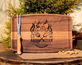 Custom BBQ Board, Custom Cutting Board, Personalized Cutting Board, Grill Master Gift, Dad Gift, Gift For Dad, BBQ Gift, Grilling Gift