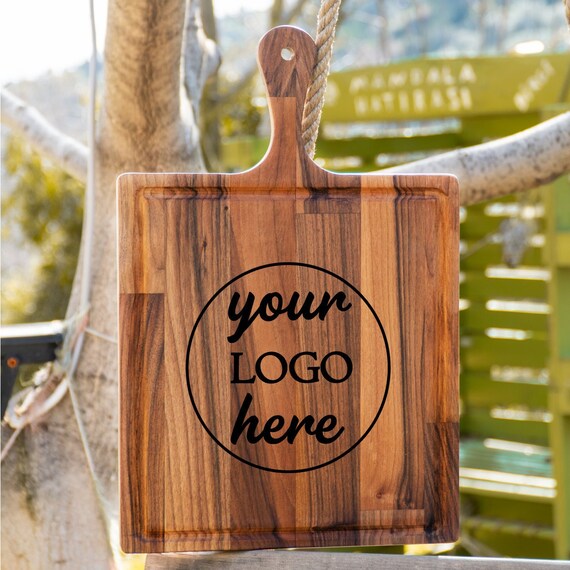Custom Logo Cutting Board Logo Cutting Board Engraved Etsy