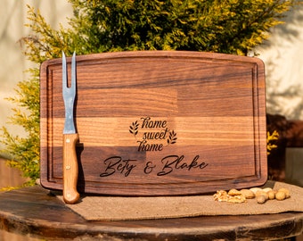 Bread Board, Chopping Board, Couple Cutting Board, Custom Cheese Board, Custom Cutting Board, Walnut Cutting Board, Wooden Cutting Board,
