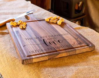 Charcuterie Cutting Board, Couple Cutting Board, Personalized Cutting Board, Wedding Board, Wedding Gift, Couple Gift, Engagement Gift