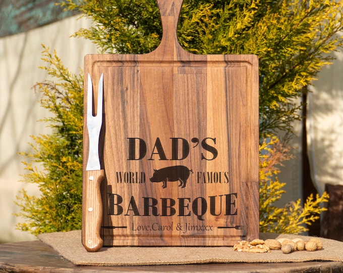 Father's Day Gift, Grilling Gifts, BBQ Gifts, BBQ Cutting Board, Charcuterie Boards, Charcuterie Board, Personalized Cutting Board, Dad Gift