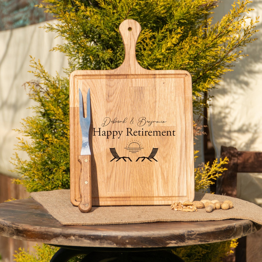 Custom Cheese Board, Retirement Gifts, Charcuterie Boards, Walnut