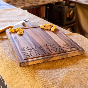 Personalized Charcuterie Board, Engagement Gift For Couple, Wedding Gift, Custom Cutting Board, Custom Serving Board, Bridal Shower Gift