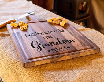 Custom Cutting Board, Personalized Cutting Board, Charcuterie Board, Mothers Day Gift, Grandma Gift, Nana Gifts, Custom Cheese Board