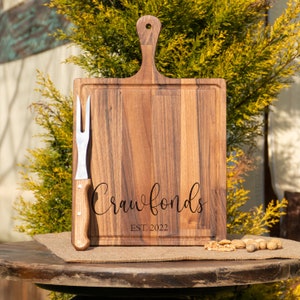 Custom Cutting Board, Couple Cutting Board, Chopping Board, Newlywed Gift, Custom Cheese Board, Wedding Gift, Engraved Board,  Personalized
