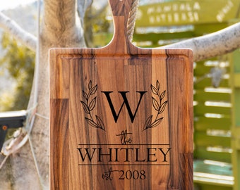 Personalized Cutting Board, Wedding Gift, Couple Cutting Board, Engagement Gift, Newlywed Gift, Bridal Shower Gift, Custom Cutting Board