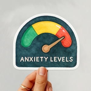 Anxiety Sticker | Introvert Sticker | Social Battery Sticker | Vinyl Sticker | Waterproof Sticker For Tumbler Laptop Journal