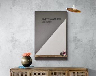 Andy Warhol Sign Gallery Floatmount, Minimalist Art Print, Marfa Texas Wall Art, High End Wall Art, Gallery Quality Wall Art