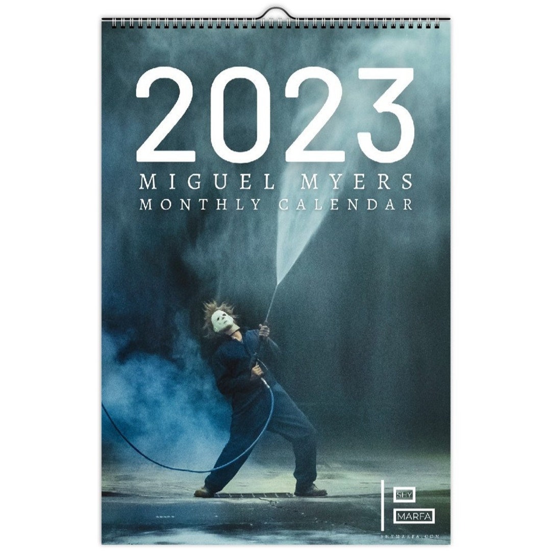 Miguel Myers 2023 Wall Calendar Michael Myers Halloween Etsy
