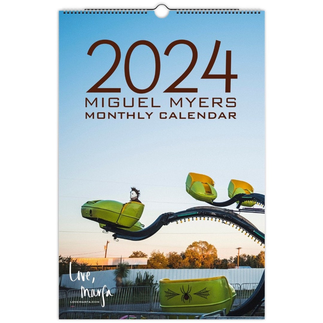 Miguel Myers 2024 Wall Calendar, Michael Myers, Halloween Calendar