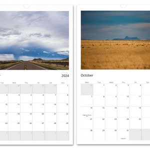 Marfa Landscape 2024 Wall Calendar, West Texas Calendar, Texas Calendar, Marfa Art, Marfa Photos, Marfa Landscape Calendar image 6