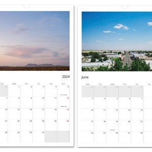 Marfa Landscape 2024 Wall Calendar, West Texas Calendar, Texas Calendar, Marfa Art, Marfa Photos, Marfa Landscape Calendar image 4