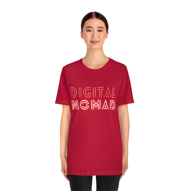 T-shirt met print Digital Nomad | Uniseks jersey met korte mouw afbeelding 4