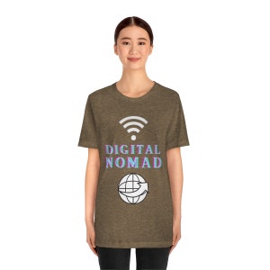 Digital Nomad | Nomad | Travel T-shirts | Traveling | Unisex Jersey Short Sleeve Tee | Remote | Moving Abroad image 9