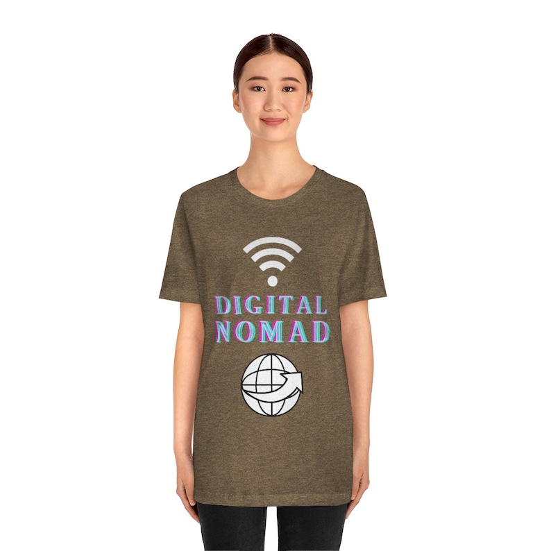 Digital Nomad | Nomad | Travel T-shirts | Traveling | Unisex Jersey Short Sleeve Tee | Remote | Moving Abroad image 9