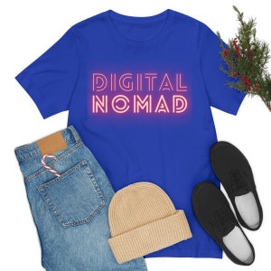 T-shirt met print Digital Nomad | Uniseks jersey met korte mouw afbeelding 9