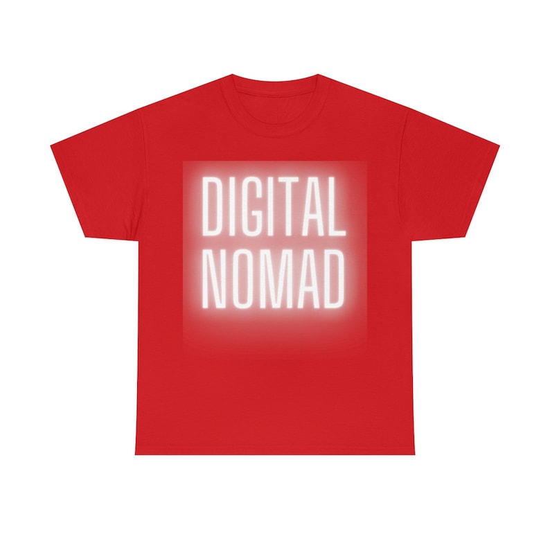 Digital Nomad | Nomad | Unisex Heavy Cotton Tee | Sabbatical | Travel | Global Traveler | Remote image 8