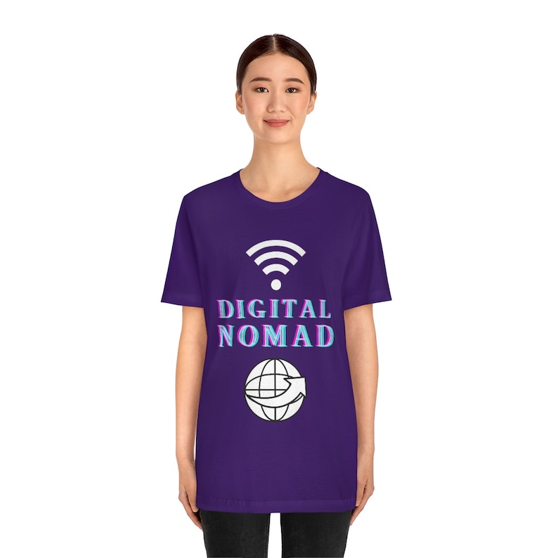 Digital Nomad | Nomad | Travel T-shirts | Traveling | Unisex Jersey Short Sleeve Tee | Remote | Moving Abroad image 8