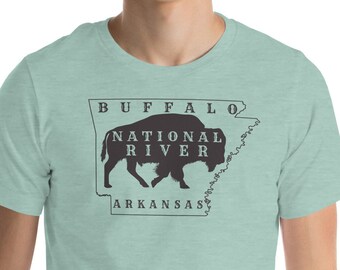 Buffalo River Shirt:  Buffalo National River Unisex t-shirt - Arkansas Shirt - Ponca - Boxley - Compton - Jasper - Camp Orr - Hawksbill Crag