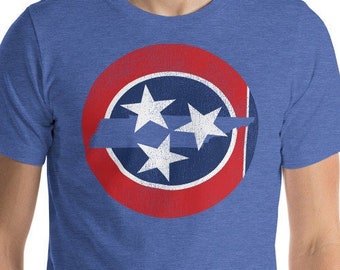 T-shirt Tennessee : t-shirt unisexe premium de style vintage State-In-Flag du Tennessee - Tennessee Apparel