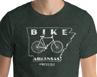 Bike Arkansas Shirt | Bicycle Icon Vintage Tee | Cycling Gift
