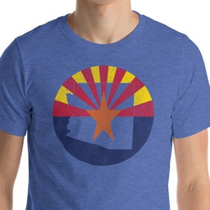 Arizona T-Shirt - Arizona State Flagge - Arizona Zustand Vintage Premium Unisex T-Shirt - Phoenix - Grand Canyon - Sedona - Tucson